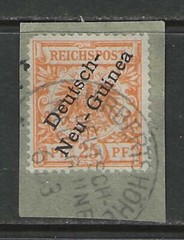 Germany colonies 1897 NEW GUINEA 25 Pf. early issue signed used HERBERTSHÖHE