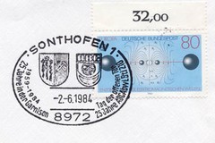 Germany 1984 25 Years in der Garnison Sonthofen #1393 Science Physics
