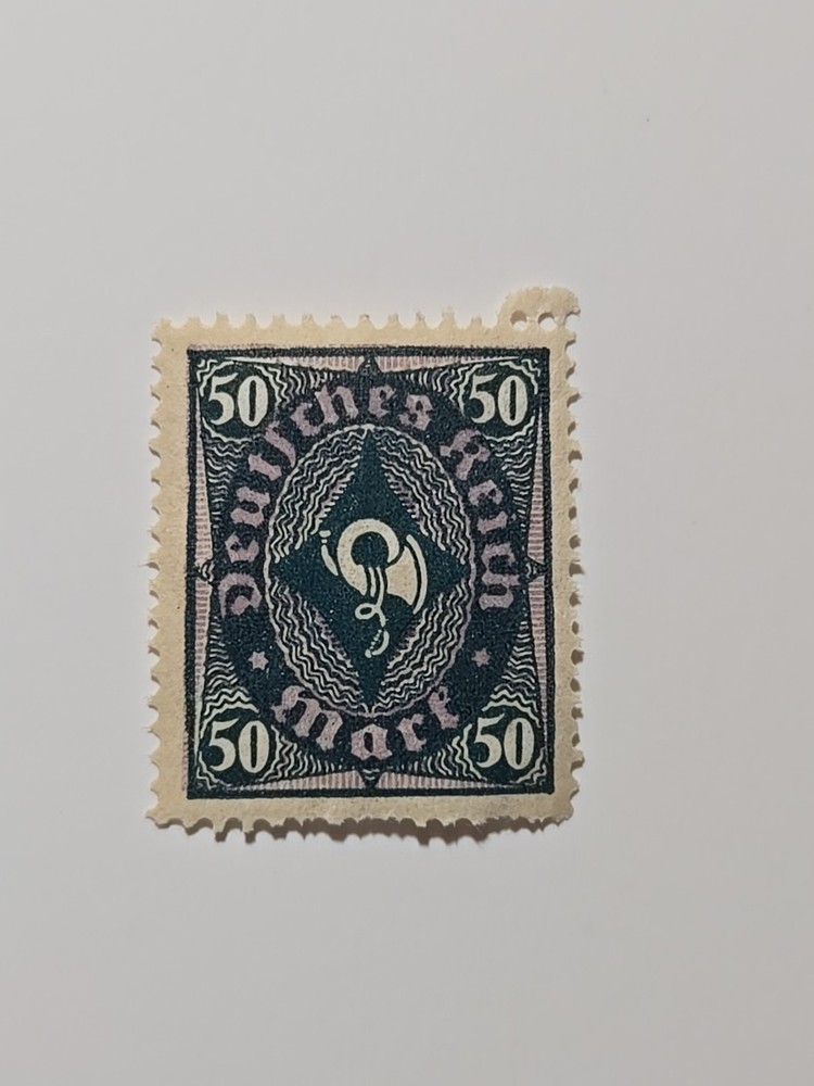 Germany Deutsches Reich Posthorn 50 Mark 1922 Infla Mi. Nr. 209 stamp