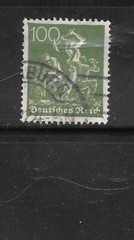 GERMANY GERMAN SC# 172 1921 100 PF IRON WORKERS DEFIN VERY FINE USED OLD STAMP