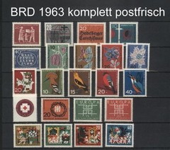 West-Germany / FRG / BRD Complete Yearsets 1960-1969 MNH Stamps, Mi. 326-611