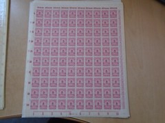 Germany – SG319 5M DM 1923 carmine. 10 x complete sheets of 100 stamps. MNH.