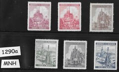 MNH Stamp set Prague Cathedrals B a M WWII during Germany occupation #1290a