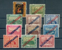 Saar Dienst 1-11II Luxury MNH Postfresh 170EUR
