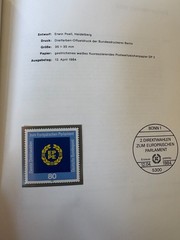 Germany 1984 stamps in book