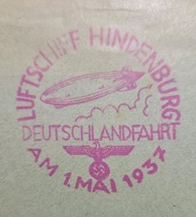 *LAST FLIGHT* 1937 LZ-129 Hindenburg Zeppelin Cologne, Germany Air Mail Cover