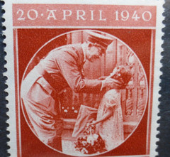 Adolf Hitler 1940 WW2 51st Birthday Stamp Third Reich Nazi Germany MNH Pfennig