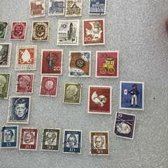 28 USED/Cancel mixed West Germany Deutsche Bundespost 1950-1990 Stamps. $1Ships.