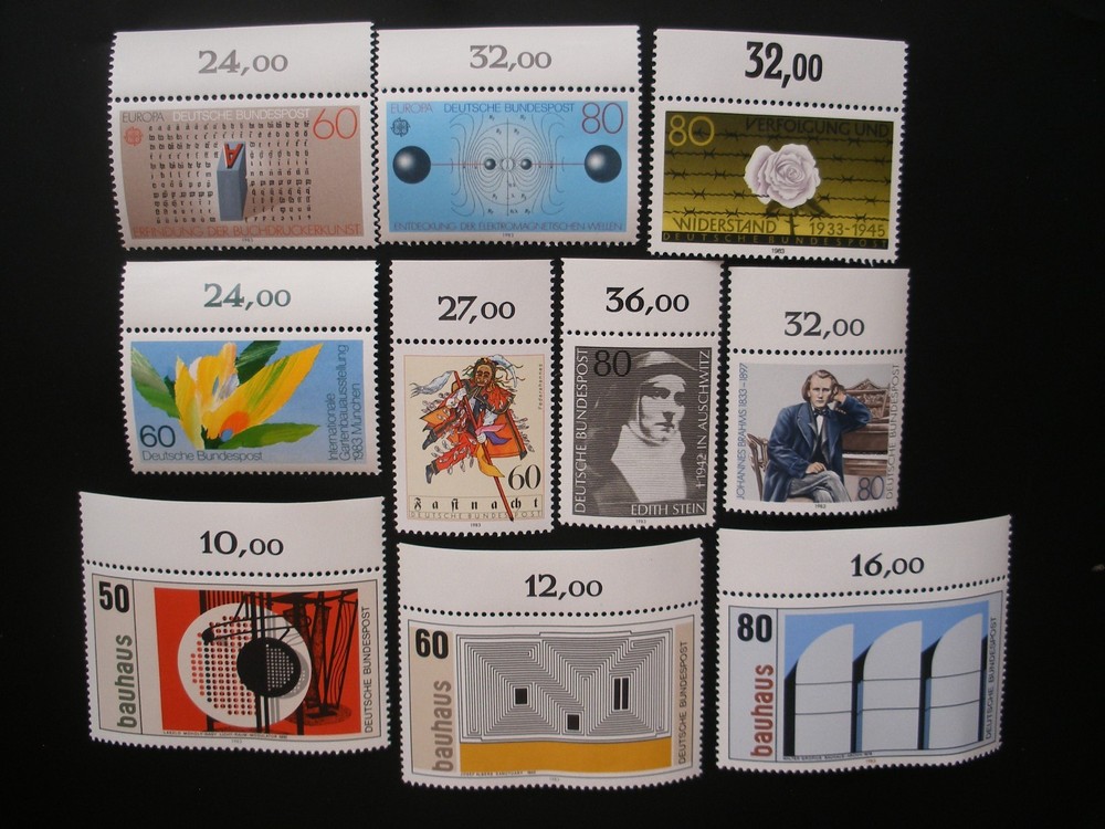 Germany 1981/86- Collection of 45 Different Stamps MNH, Very Fine