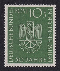WEST GERMANY 1953 Science Museum SG 1089 MH/* (CV £38)