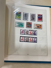 German stamps. 1973 – 1977 colour preprinted Linder album. Used. C409