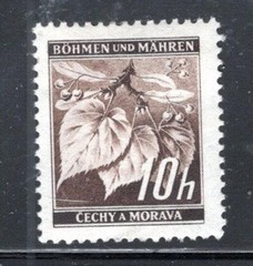 BOHEMIA & MORAVIA STAMP WWII CECHY & MORAVIA STAMP MINT HINGED LOT 1490BX