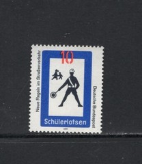 Germany 1971 TRAFFIC SIGNS SCHOOL CROSSING GUARD MNH SC 1055