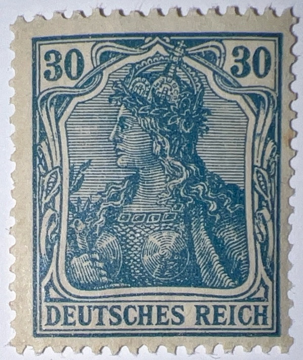 Travelstamps:1920 Stamp Germany Deutsches Reich 30 Pfennig Mi. Nr. 144/ Sc # 123