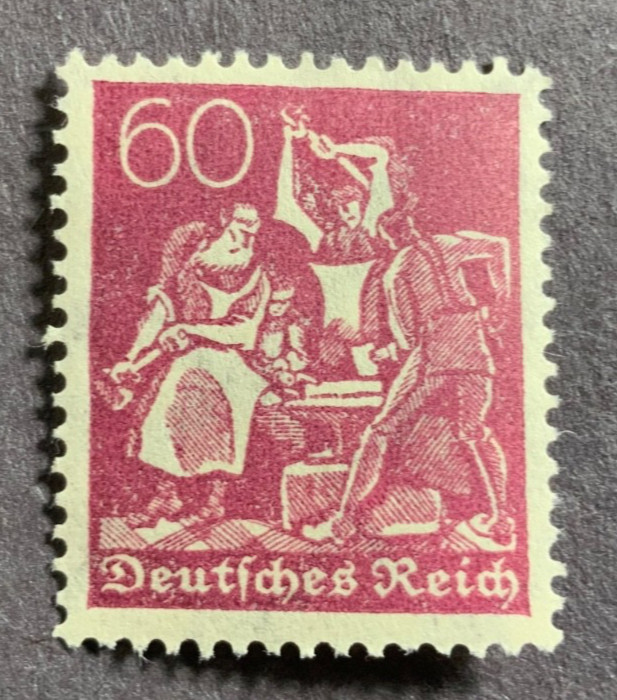 Germany, Scott 168, Iron Workers, 1921-1922, MNH