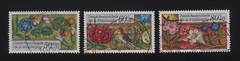 GERMANY BERLIN Stamps Sc# 9NB227-9NB229 Used – CDS: Berlin, Augsburg