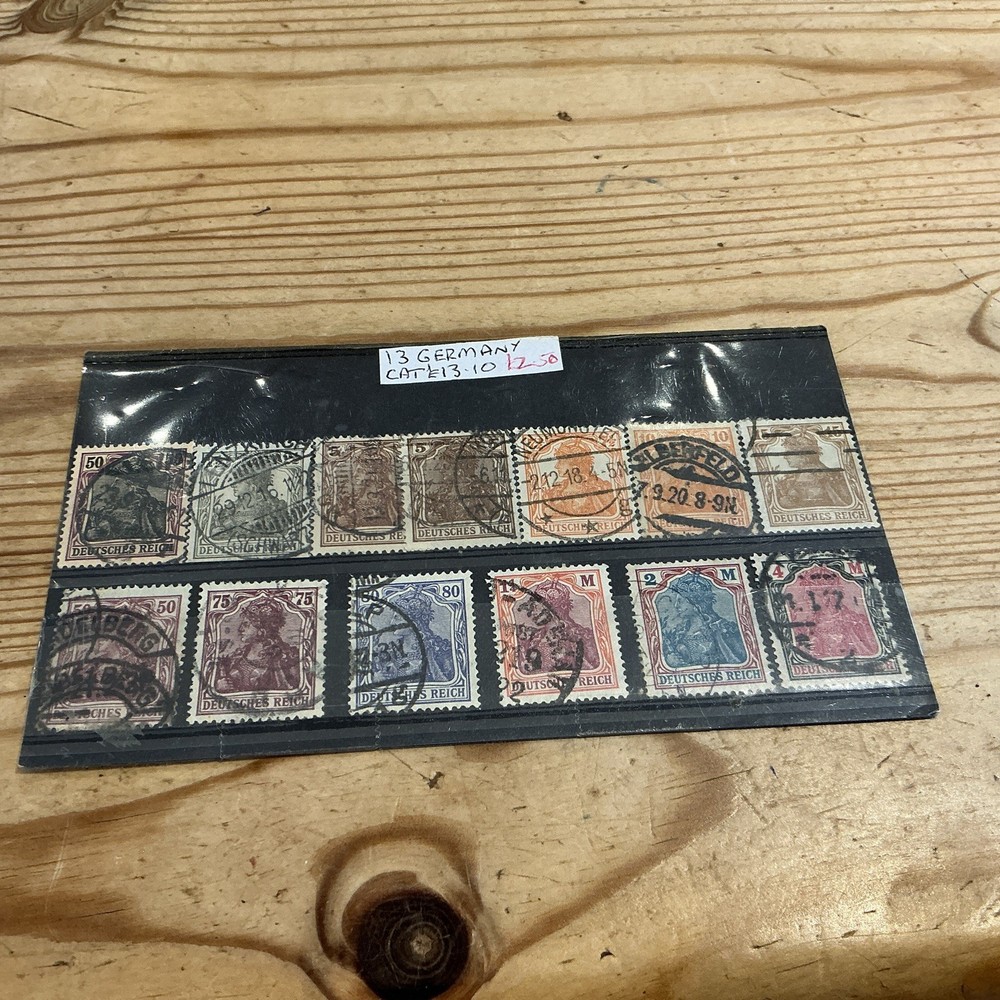 13 Old Stamps Germany Used #52