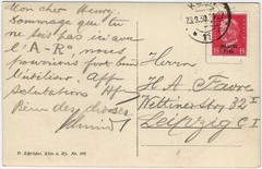 Germany 2 used postcards 1922&1930, one with 1921-2 issue 25pf x 3 stamps (good
