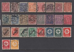 Germany WW1 and WW2 OFFICIALS – Back of the Book Issue (USED) NICE