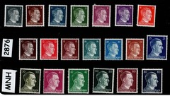 MNH Stamp set 20 Adolf Hitler stamps Third Reich era Germany 1941-1944 #2876