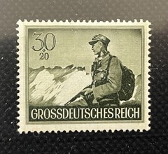 1944 German Reich „Heroes Memorial Day“ set Stamps Deutschland Briefmarken