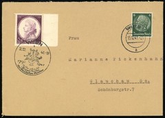 Austria German Occupation Mozart Death Anniversary Special Postmark 1941 WWII