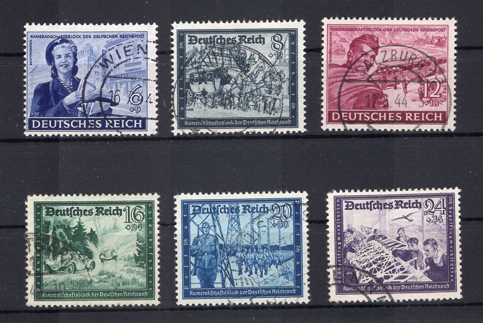 DR-3.Reich 888/93 Clean Cancelled (Example Image) Used