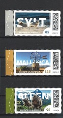 Germany 2024, 2025, 2026 Thematic Top Vacation Destinations 3 STAMPS MNH !.