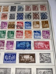 GERMANY ~several (76) German Stamps c.1920’s Full Page 2 Sides