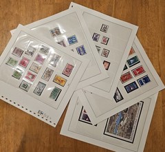 Lindner Pre-printed Sheets Falzlos 120b Frg Germany 1971-1978. Read Description.