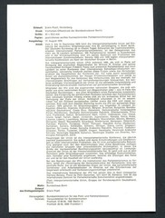 Germany – BRD : Scott # 1277 First Day Sheetlet (ETB) from 1978 Michel # 13/1978