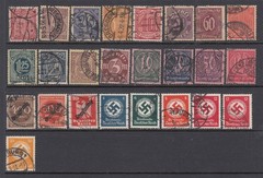 Germany WW1 and WW2 OFFICIALS – Back of the Book Issue (USED) NICE