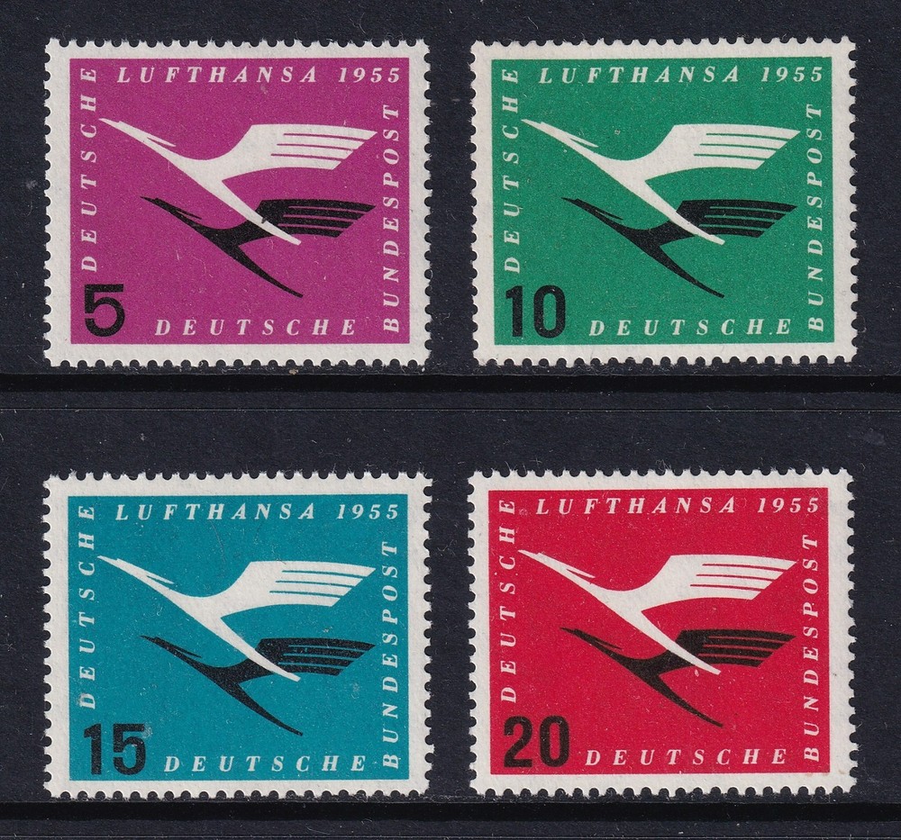 WEST GERMANY 1954 Lufthansa set of 4 SG 1131-1134 MNH/** (CV £37)