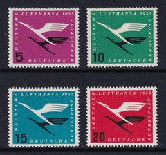 WEST GERMANY 1954 Lufthansa set of 4 SG 1131-1134 MNH/** (CV £37)