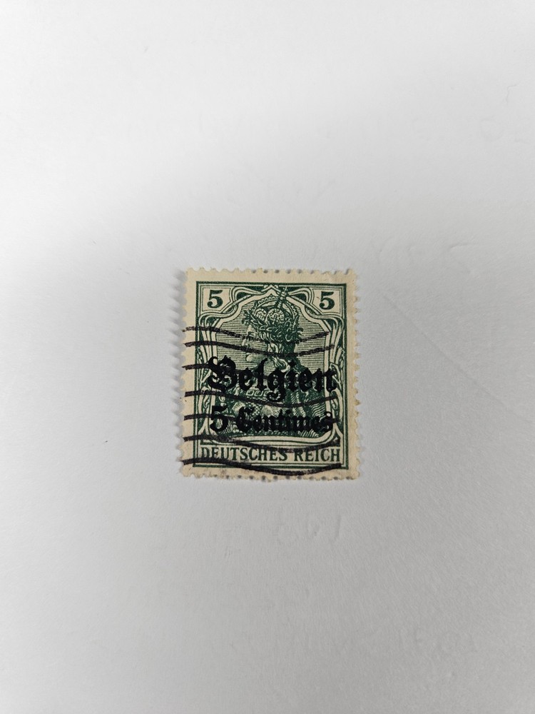 STAMP – GERMANY – DEUTSCHES REICH – 5 PFG – 1914 – 1916 OVERPRINT BELGIEN