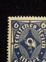 Old Vintage 1922 Germany Stamp Mi 189 Post Horn Mint Not Hinged