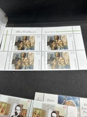 Mixed Germany Mint/cancelled Lot Of 7 Single/BlockStamps Souvenir From Trip