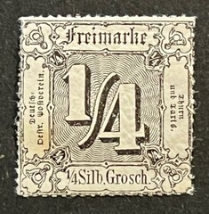 Travelstamps: 1859-1860 Germany Thurn And Taxis Stamps 1/4gr Mint MNH OG