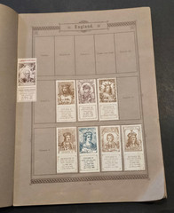 Rare Antique German Seemanns Portrait Stamp Album 300+ Historical Stamps