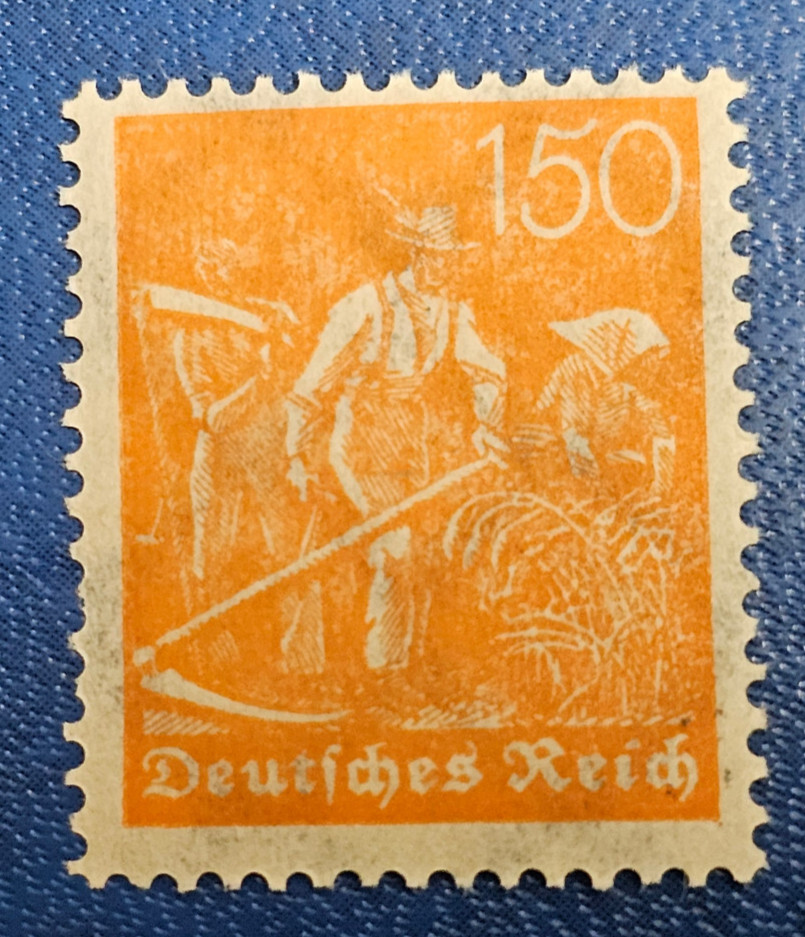 Stamp Germany Deutsches Reich 150 Pfennig 1921 Mi. Nr. 189 WZ 2 [🇩🇪36150]