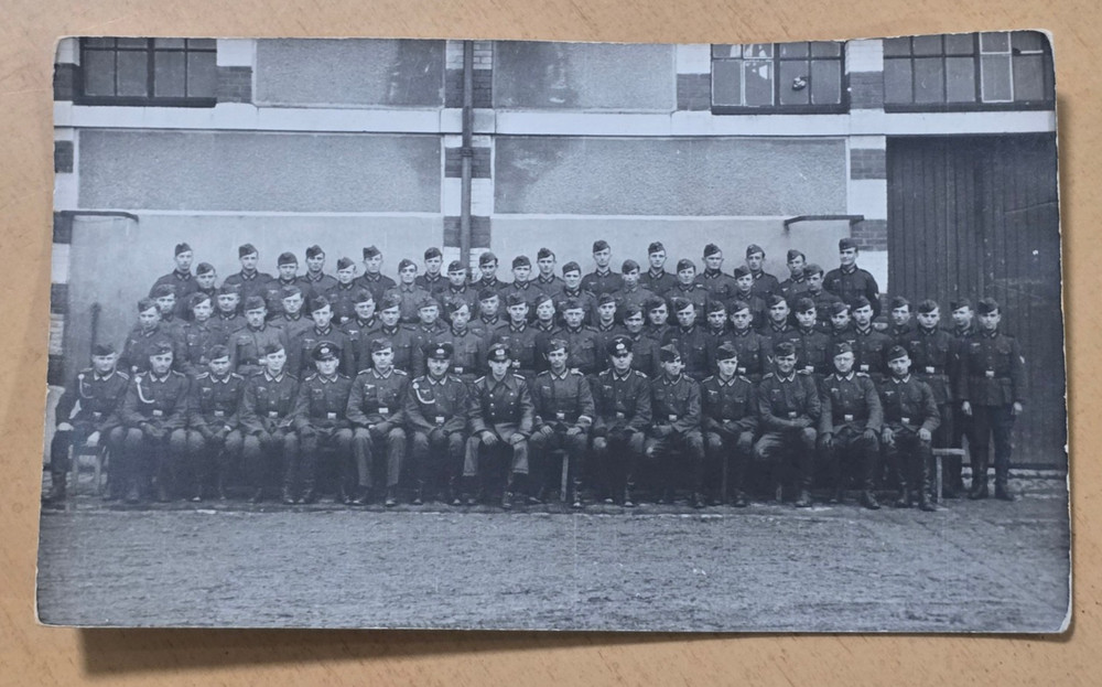 1941 Wehrmacht Soldiers Regiment Third Reich WWII German Postcard Photo RPPC