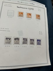 21 ALBUM PAGES BAUTENSERIE 1948 SORTED USED 1149