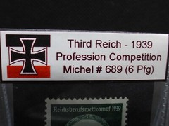 Nazi Germany 1939 Profession Competition 2 Stamp Set Reichspfennig Artifacts