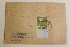 GERMAN PEACE DOVE 1M CENSORED RUSSIAN TO USA MUNCHEN 6-9-47