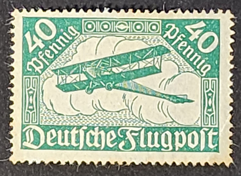 German Third Reich Nazi Airmail Deutsche Flugpost stamp 40 pf Plane WW2 WWII
