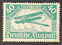 German Third Reich Nazi Deutsche Flugpost stamp 40 pfennig Plane WW2 WWII