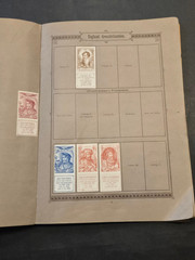 Rare Antique German Seemanns Portrait Stamp Album 300+ Historical Stamps