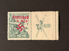 GERMANY (SUDETENLAND-KARLSBAD) WWII-GERMAN OCC. Local ovpt 50 h. red MNH /s2