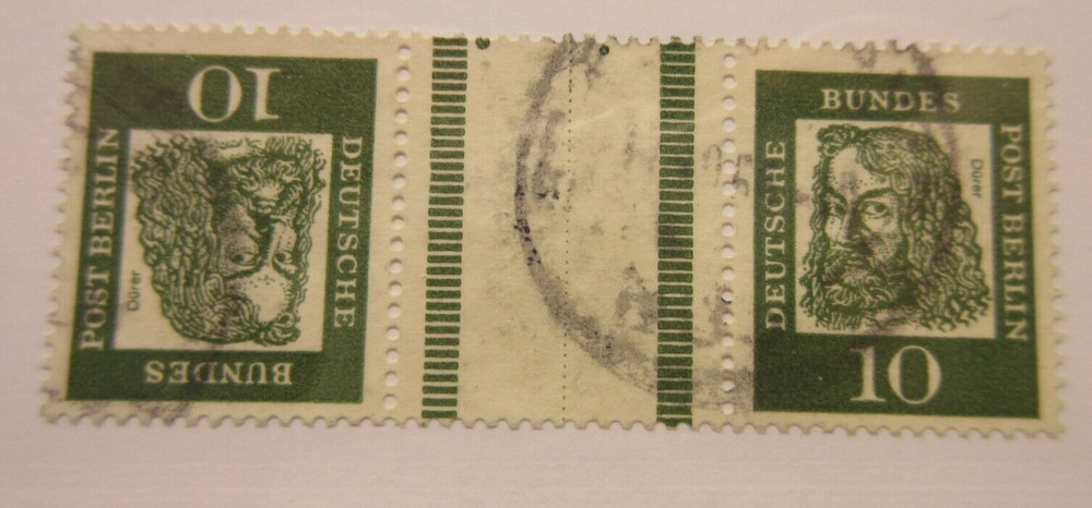 GERMANY REPUBLIC Zusammendrucke Michel: KZ1, USED, Lot24, Cat €11