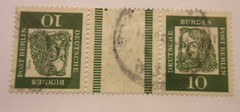 GERMANY REPUBLIC Zusammendrucke Michel: KZ1, USED, Lot24, Cat €11